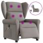 Preview: Massagesessel Elektrisch Taupe Stoff