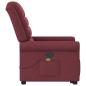 Preview: Massagesessel mit Aufstehhilfe Weinrot Stoff