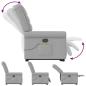 Preview: Massagesessel mit Aufstehhilfe Wolkengrau Stoff