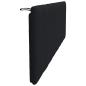 Preview: Kopfteil-Kissen Schwarz 160 cm Stoff