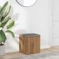 Preview: ARDEBO.de - Sitzbank mit Stauraum Artisan-Eiche 42x42x45 cm Holzwerkstoff