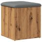 Preview: Sitzbank mit Stauraum Artisan-Eiche 42x42x45 cm Holzwerkstoff