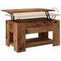 Preview: Couchtisch Altholz-Optik 79x49x41 cm Holzwerkstoff