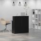 Preview: Empfangstheke Schwarz 100x50x103,5 cm Holzwerkstoff