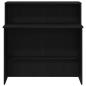 Preview: Empfangstheke Schwarz 100x50x103,5 cm Holzwerkstoff