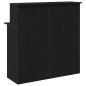 Preview: Empfangstheke Schwarz 100x50x103,5 cm Holzwerkstoff