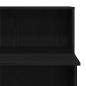 Preview: Empfangstheke Schwarz 100x50x103,5 cm Holzwerkstoff