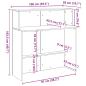 Preview: Empfangstheke Schwarz 100x50x103,5 cm Holzwerkstoff