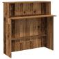 Preview: Empfangstheke Altholz-Optik 100x50x103,5 cm Holzwerkstoff