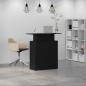 Preview: Empfangstheke Schwarz 100x40x104 cm Holzwerkstoff