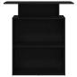 Preview: Empfangstheke Schwarz 100x40x104 cm Holzwerkstoff
