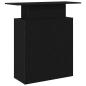 Preview: Empfangstheke Schwarz 100x40x104 cm Holzwerkstoff