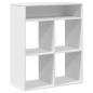 Preview: Bücherregal Weiß 66x31x80 cm Holzwerkstoff