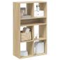 Preview: ARDEBO.de - Bücherregal Sonoma-Eiche 66x31x112 cm Holzwerkstoff