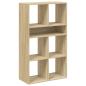 Preview: Bücherregal Sonoma-Eiche 66x31x112 cm Holzwerkstoff
