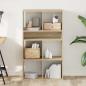 Preview: Bücherregal Sonoma-Eiche 66x31x112 cm Holzwerkstoff