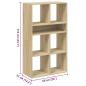 Preview: Bücherregal Sonoma-Eiche 66x31x112 cm Holzwerkstoff