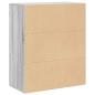 Preview: Bücherregal Grau Sonoma 60x30x71,5 cm Holzwerkstoff