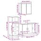 Preview: 3-tlg. Badmöbel-Set Sonoma-Eiche Holzwerkstoff