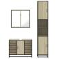 Preview: 3-tlg. Badmöbel-Set Sonoma-Eiche Holzwerkstoff