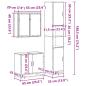 Preview: 3-tlg. Badmöbel-Set Sonoma-Eiche Holzwerkstoff