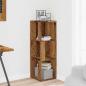 Preview: Eckregal Altholz-Optik 33x33x100 cm Holzwerkstoff