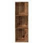 Preview: Eckregal Altholz-Optik 33x33x100 cm Holzwerkstoff