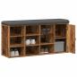 Preview: Schuhbank Altholz-Optik 102x32x50 cm Holzwerkstoff