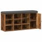 Preview: Schuhbank Altholz-Optik 102x32x50 cm Holzwerkstoff
