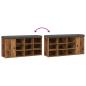 Preview: Schuhbank Altholz-Optik 102x32x50 cm Holzwerkstoff