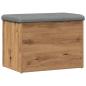 Preview: Sitzbank mit Stauraum Artisan-Eiche 62x42x45 cm Holzwerkstoff