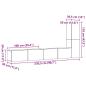 Preview: 3-tlg. TV-Schrank-Set Wandmontage Artisan-Eiche Holzwerkstoff