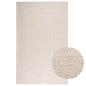 Preview: ARDEBO.de - Teppich ZIZUR Creme 160x230 cm Jute-Optik Indoor und Outdoor