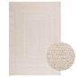 Preview: ARDEBO.de - Teppich ZIZUR Creme 120x170 cm Jute-Optik Indoor und Outdoor