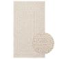 Preview: ARDEBO.de - Teppich ZIZUR Creme 60x110 cm Jute-Optik Indoor und Outdoor