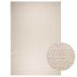 Preview: ARDEBO.de - Teppich ZIZUR Creme 240x340 cm Jute-Optik Indoor und Outdoor
