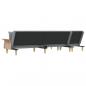 Preview: Schlafsofa in L-Form Hellgrau 279x140x70 cm Stoff