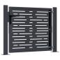Preview: Gartentor Anthrazit 105x80 cm Stahl Quadratisches Design