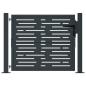 Preview: Gartentor Anthrazit 105x80 cm Stahl Quadratisches Design