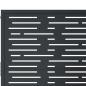 Preview: Gartentor Anthrazit 105x80 cm Stahl Quadratisches Design