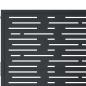 Preview: Gartentor Anthrazit 105x80 cm Stahl Quadratisches Design