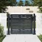 Preview: Gartentor Anthrazit 105x80 cm Stahl Quadratisches Design