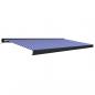 Preview: Kassettenmarkise mit Motor 500x300 cm Blau und Weiß