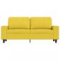 Preview: 2-Sitzer-Sofa Hellgelb 140 cm Stoff