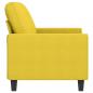 Preview: 2-Sitzer-Sofa Hellgelb 140 cm Stoff