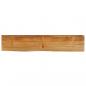 Preview: Tischplatte mit Baumkante 180x20x2,5 cm Massivholz Mango