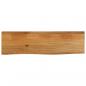 Preview: ARDEBO.de - Tischplatte mit Baumkante 100x40x2,5 cm Massivholz Mango
