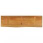 Preview: Tischplatte mit Baumkante 100x40x2,5 cm Massivholz Mango