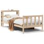 Preview: Massivholzbett ohne Matratze 100x200 cm Kiefernholz