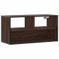 Preview: TV-Schrank Braun Eiche 80x31x39,5 cm Holzwerkstoff und Metall